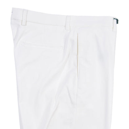BERWICH “CHIAIA 1P” ストレッチコットン ワンタックチノパンツ ホワイト(chalk) 46 | GUARDAROBA MILANO OFFICIAL STORE