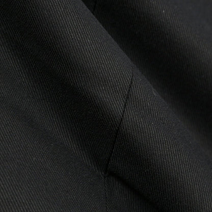 BERWICH “CHIAIA 1P” ストレッチコットン ワンタックチノパンツ ブラック(black) 54 | GUARDAROBA MILANO OFFICIAL STORE