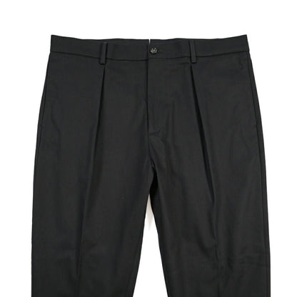 BERWICH “CHIAIA 1P” ストレッチコットン ワンタックチノパンツ ブラック(black) 54 | GUARDAROBA MILANO OFFICIAL STORE