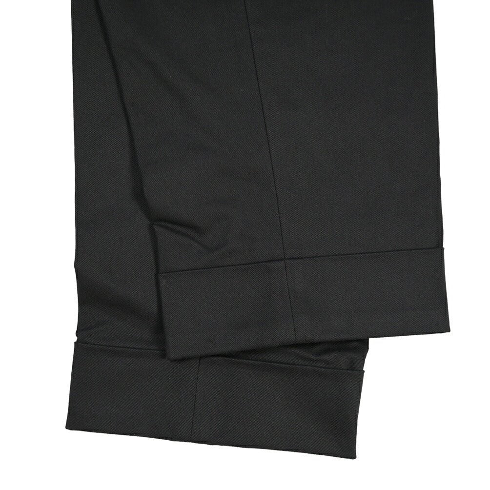 BERWICH “CHIAIA 1P” ストレッチコットン ワンタックチノパンツ ブラック(black) 54 | GUARDAROBA MILANO OFFICIAL STORE