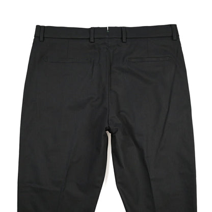 BERWICH “CHIAIA 1P” ストレッチコットン ワンタックチノパンツ ブラック(black) 54 | GUARDAROBA MILANO OFFICIAL STORE