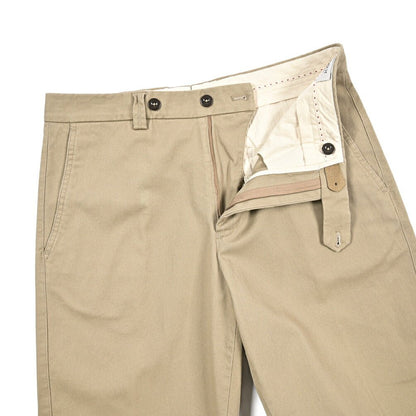 BERWICH “CHIAIA FF” ストレッチコットンチノ ノータックパンツ ベージュ(sand) 48 | GUARDAROBA MILANO OFFICIAL STORE