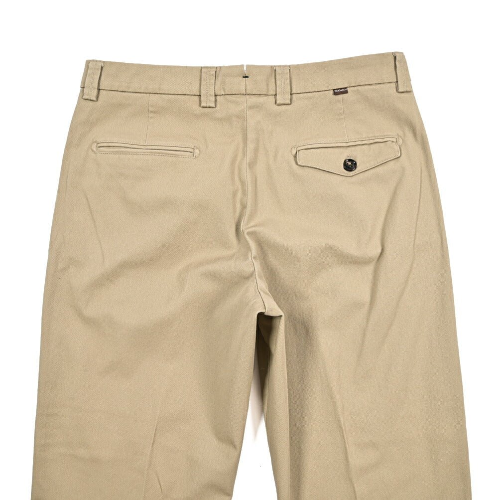 BERWICH “CHIAIA FF” ストレッチコットンチノ ノータックパンツ ベージュ(sand) 48 | GUARDAROBA MILANO OFFICIAL STORE