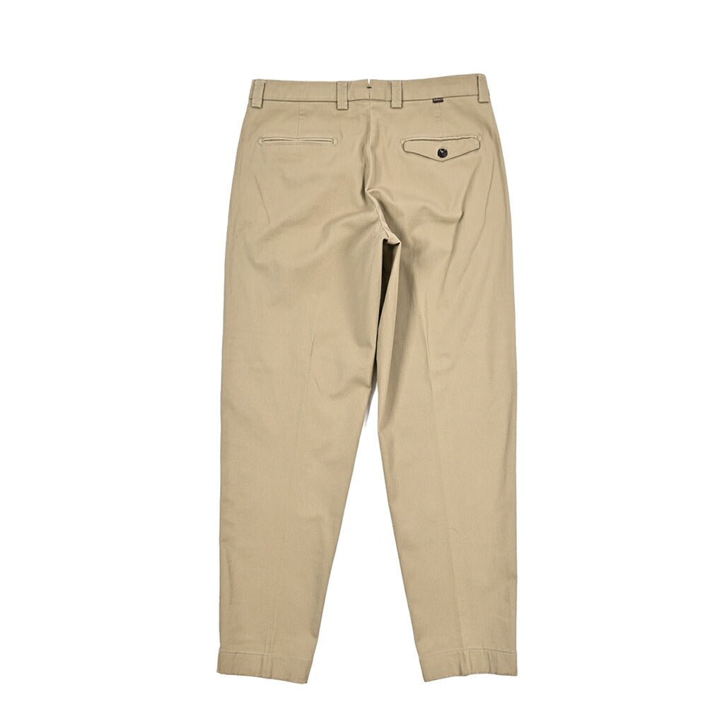 BERWICH “CHIAIA FF” ストレッチコットンチノ ノータックパンツ ベージュ(sand) 48 | GUARDAROBA MILANO OFFICIAL STORE