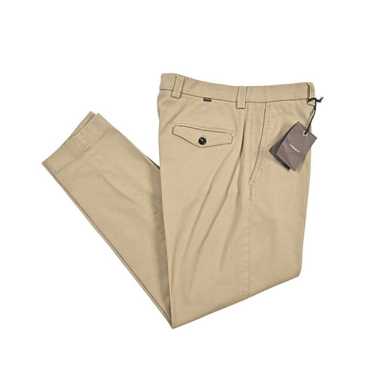 BERWICH “CHIAIA FF” ストレッチコットンチノ ノータックパンツ ベージュ(sand) 48 | GUARDAROBA MILANO OFFICIAL STORE