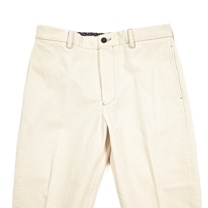 BERWICH “CHIAIA FF - GD” コットン100%デニム ノータックパンツ / デニスラ オフホワイト(ecru denim) 48 | GUARDAROBA MILANO OFFICIAL STORE