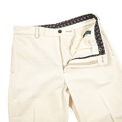 BERWICH “CHIAIA FF - GD” コットン100%デニム ノータックパンツ / デニスラ オフホワイト(ecru denim) 48 | GUARDAROBA MILANO OFFICIAL STORE
