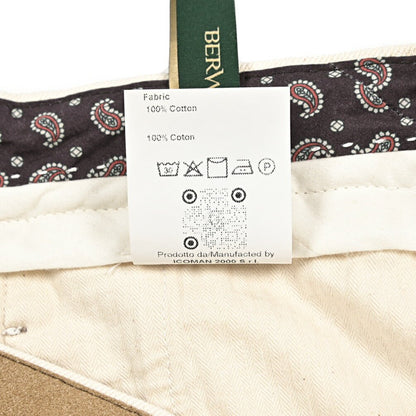 BERWICH “CHIAIA FF - GD” コットン100%デニム ノータックパンツ / デニスラ オフホワイト(ecru denim) 48 | GUARDAROBA MILANO OFFICIAL STORE
