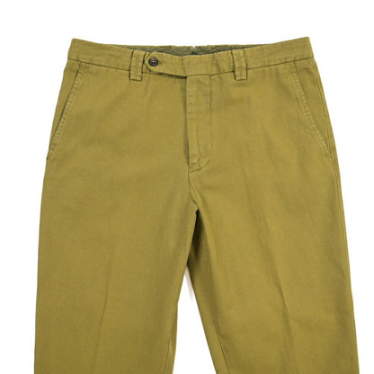 BERWICH “CHIAIA FF-GD” リネン混コットン ノータックパンツ カーキグリーン(old274) 44 | GUARDAROBA MILANO OFFICIAL STORE