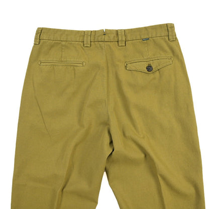 BERWICH “CHIAIA FF-GD” リネン混コットン ノータックパンツ カーキグリーン(old274) 44 | GUARDAROBA MILANO OFFICIAL STORE