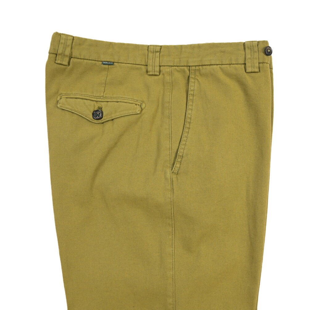 BERWICH “CHIAIA FF-GD” リネン混コットン ノータックパンツ カーキグリーン(old274) 44 | GUARDAROBA MILANO OFFICIAL STORE