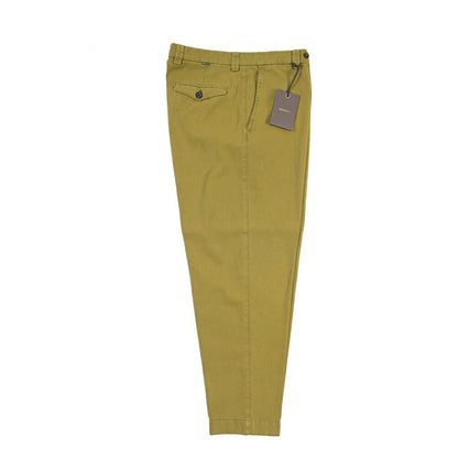 BERWICH “CHIAIA FF-GD” リネン混コットン ノータックパンツ カーキグリーン(old274) 44 | GUARDAROBA MILANO OFFICIAL STORE