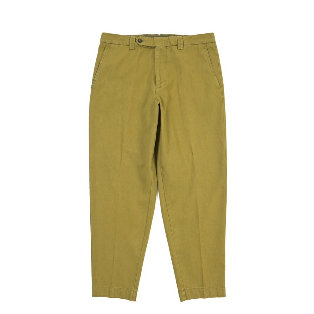 BERWICH “CHIAIA FF-GD” リネン混コットン ノータックパンツ カーキグリーン(old274) 44 | GUARDAROBA MILANO OFFICIAL STORE