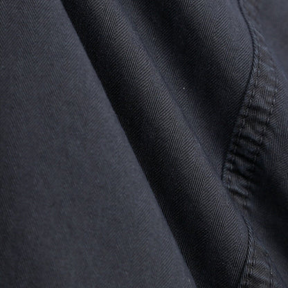 BERWICH “CHIAIA FF-GD” ストレッチコットン ノータックヘリンボーンパンツ ネイビー(old722) 50 | GUARDAROBA MILANO OFFICIAL STORE