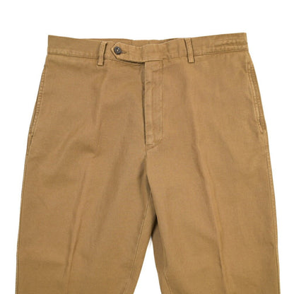 BERWICH “CHIAIA FF-GD” リネン混コットン ノータックパンツ ブラウン(old280) 46 | GUARDAROBA MILANO OFFICIAL STORE
