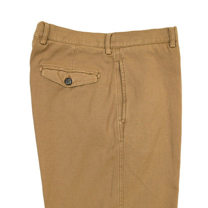 BERWICH “CHIAIA FF-GD” リネン混コットン ノータックパンツ ブラウン(old280) 46 | GUARDAROBA MILANO OFFICIAL STORE