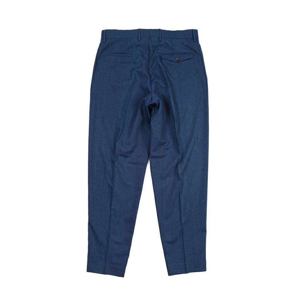 BERWICH “CHIAIA FF LONG” リヨセル混コットン ノータックパンツ ネイビー(blue) 46 | GUARDAROBA MILANO OFFICIAL STORE