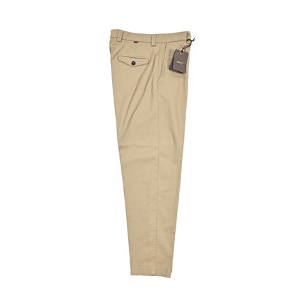 BERWICH “CHIAIA FF LONG - GD” ストレッチコットンチノ ノータックパンツ ベージュ(sand) 54 | GUARDAROBA MILANO OFFICIAL STORE