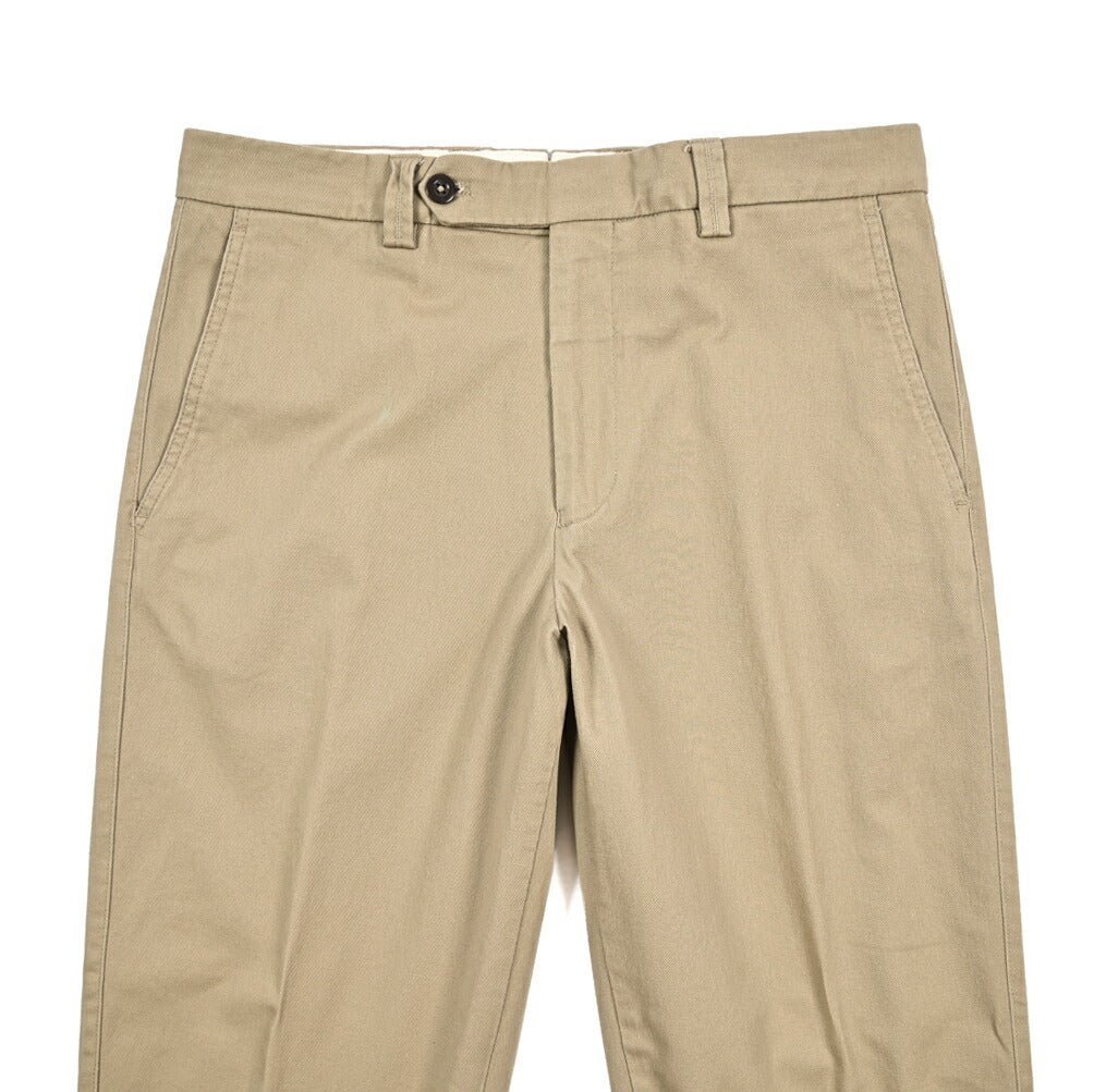 BERWICH “CHIAIA FF LONG - GD” ストレッチコットンチノ ノータックパンツ ベージュ(sand) 54 | GUARDAROBA MILANO OFFICIAL STORE