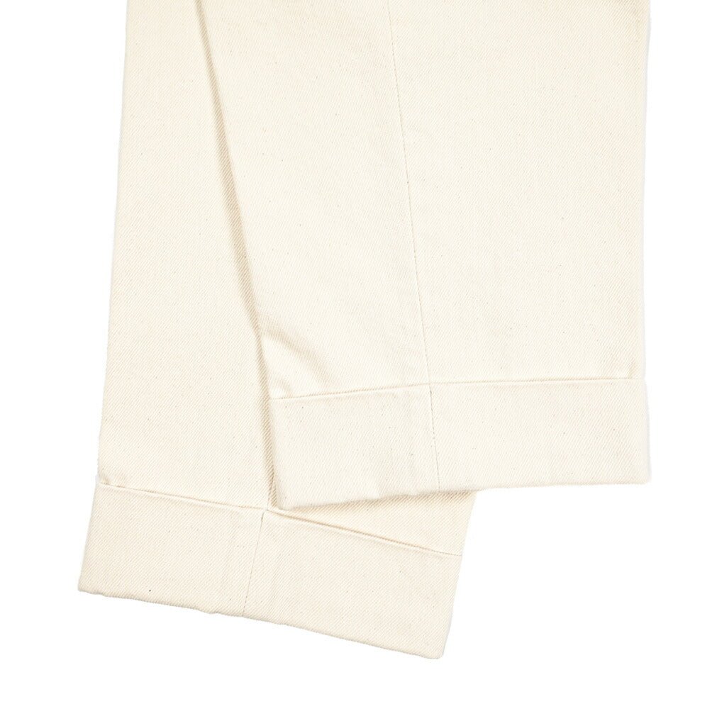 BERWICH “CHIAIA - GD” コットン100%デニム ワンタックパンツ / デニスラ オフホワイト(ecru denim) 50 | GUARDAROBA MILANO OFFICIAL STORE