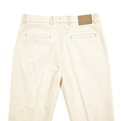 BERWICH “CHIAIA - GD” コットン100%デニム ワンタックパンツ / デニスラ オフホワイト(ecru denim) 50 | GUARDAROBA MILANO OFFICIAL STORE