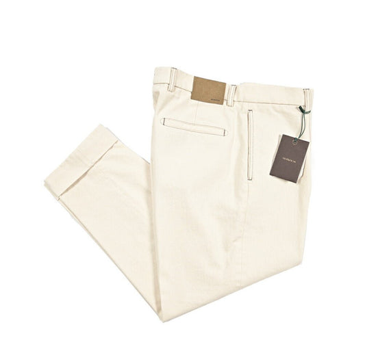 BERWICH “CHIAIA - GD” コットン100%デニム ワンタックパンツ / デニスラ オフホワイト(ecru denim) 50 | GUARDAROBA MILANO OFFICIAL STORE