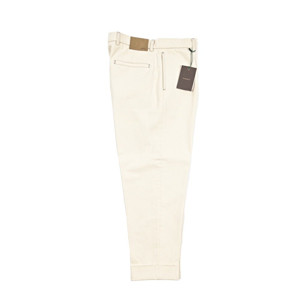 BERWICH “CHIAIA - GD” コットン100%デニム ワンタックパンツ / デニスラ オフホワイト(ecru denim) 50 | GUARDAROBA MILANO OFFICIAL STORE