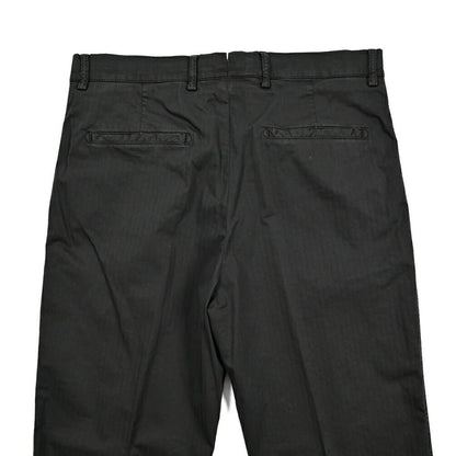 BERWICH "CHIAIA - GD" ストレッチコットン ワンタックヘリンボーンパンツ (製品染め)｜424676 - 46｜GUARDAROBA MILANO OFFICIAL STORE
