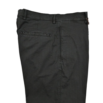 BERWICH "CHIAIA - GD" ストレッチコットン ワンタックヘリンボーンパンツ (製品染め)｜424676 - 46｜GUARDAROBA MILANO OFFICIAL STORE
