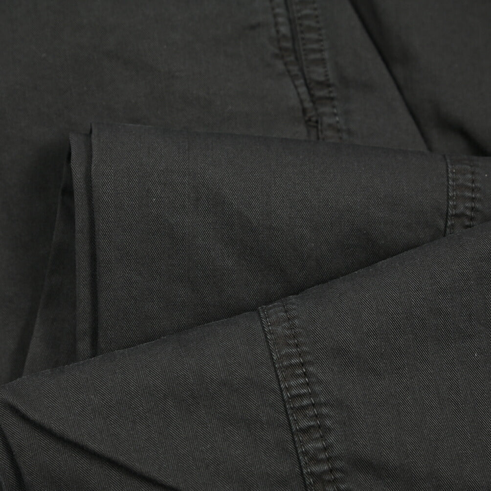 BERWICH "CHIAIA - GD" ストレッチコットン ワンタックヘリンボーンパンツ (製品染め)｜424676 - 46｜GUARDAROBA MILANO OFFICIAL STORE