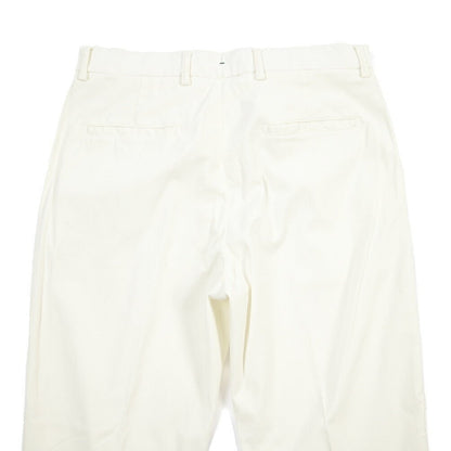 BERWICH “CHIAIA - GD” リヨセル混コットン ワンタックストレッチパンツ ホワイト(panna001) 48 | GUARDAROBA MILANO OFFICIAL STORE