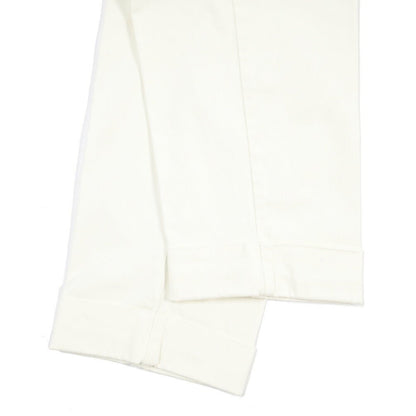 BERWICH “CHIAIA - GD” リヨセル混コットン ワンタックストレッチパンツ ホワイト(panna001) 48 | GUARDAROBA MILANO OFFICIAL STORE