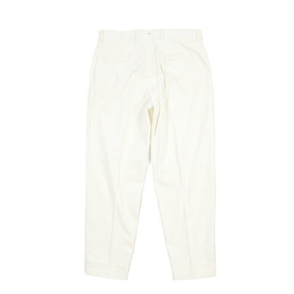 BERWICH “CHIAIA - GD” リヨセル混コットン ワンタックストレッチパンツ ホワイト(panna001) 48 | GUARDAROBA MILANO OFFICIAL STORE