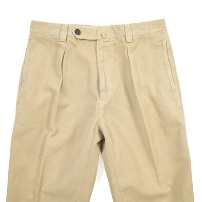 BERWICH “CHIAIA - GD” リネン混コットン ワンタックパンツ ベージュ(old722) 46 | GUARDAROBA MILANO OFFICIAL STORE