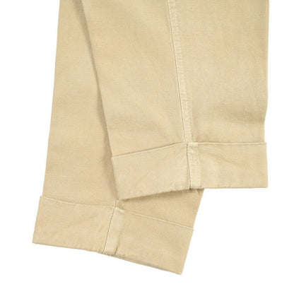 BERWICH “CHIAIA - GD” リネン混コットン ワンタックパンツ ベージュ(old722) 46 | GUARDAROBA MILANO OFFICIAL STORE