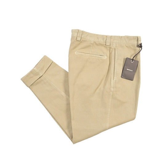 BERWICH “CHIAIA - GD” リネン混コットン ワンタックパンツ ベージュ(old722) 46 | GUARDAROBA MILANO OFFICIAL STORE