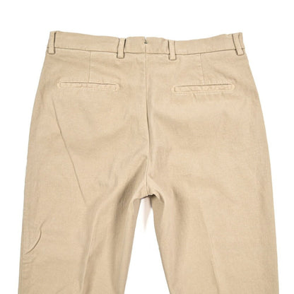 BERWICH “CHIAIA - GD” ストレッチコットンチノ ワンタックパンツ ベージュ(beige208) 48 | GUARDAROBA MILANO OFFICIAL STORE