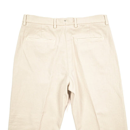 BERWICH “CHIAIA - GD” ストレッチコットンチノ ワンタックパンツ オフホワイト(latte802) 48 | GUARDAROBA MILANO OFFICIAL STORE