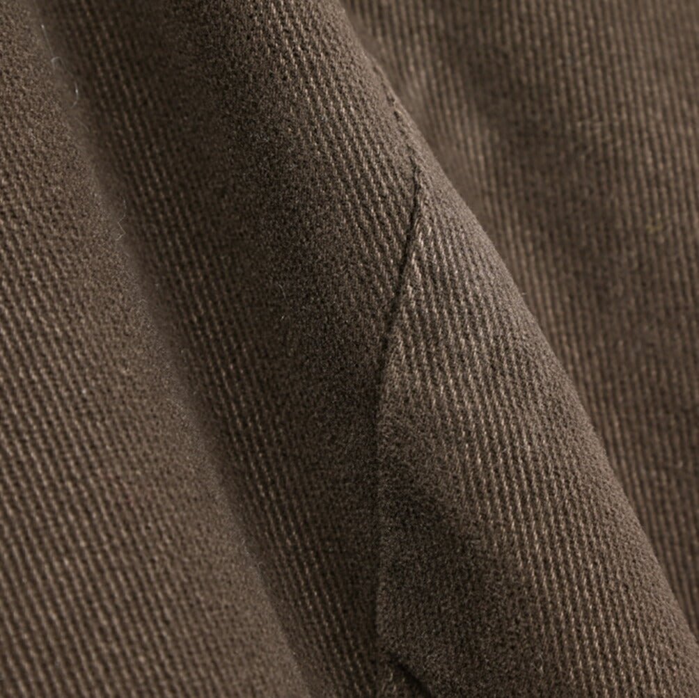 BERWICH “CHIAIA - GD” ストレッチコットンチノ ワンタックパンツ ブラウン(moro1432) 46 | GUARDAROBA MILANO OFFICIAL STORE