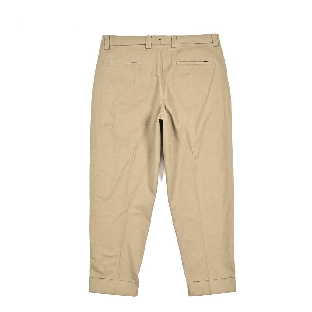 BERWICH “CHIAIA - GD” ストレッチコットンチノ ワンタックパンツ ベージュ(sand) 50 | GUARDAROBA MILANO OFFICIAL STORE