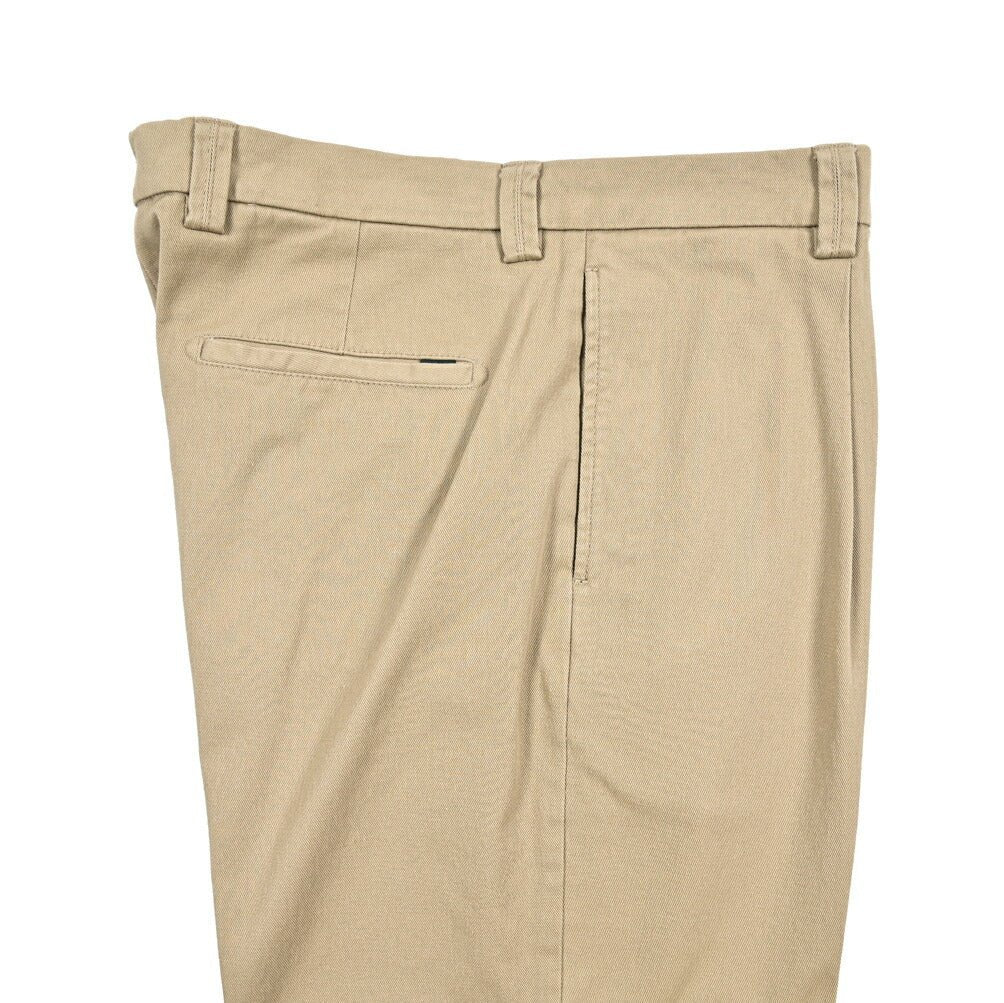 BERWICH “CHIAIA - GD” ストレッチコットンチノ ワンタックパンツ ベージュ(sand) 50 | GUARDAROBA MILANO OFFICIAL STORE
