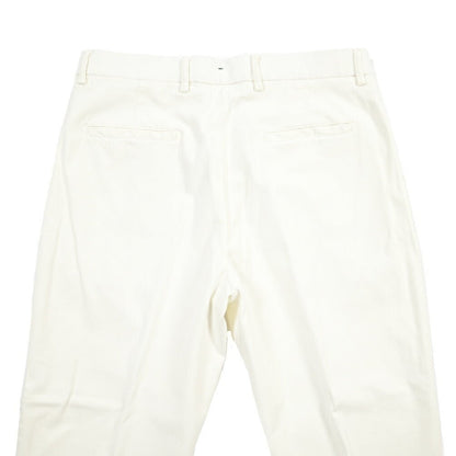 BERWICH “CHIAIA-GD” リヨセル混コットン ワンタックストレッチパンツ ホワイト(panna001) 46 | GUARDAROBA MILANO OFFICIAL STORE