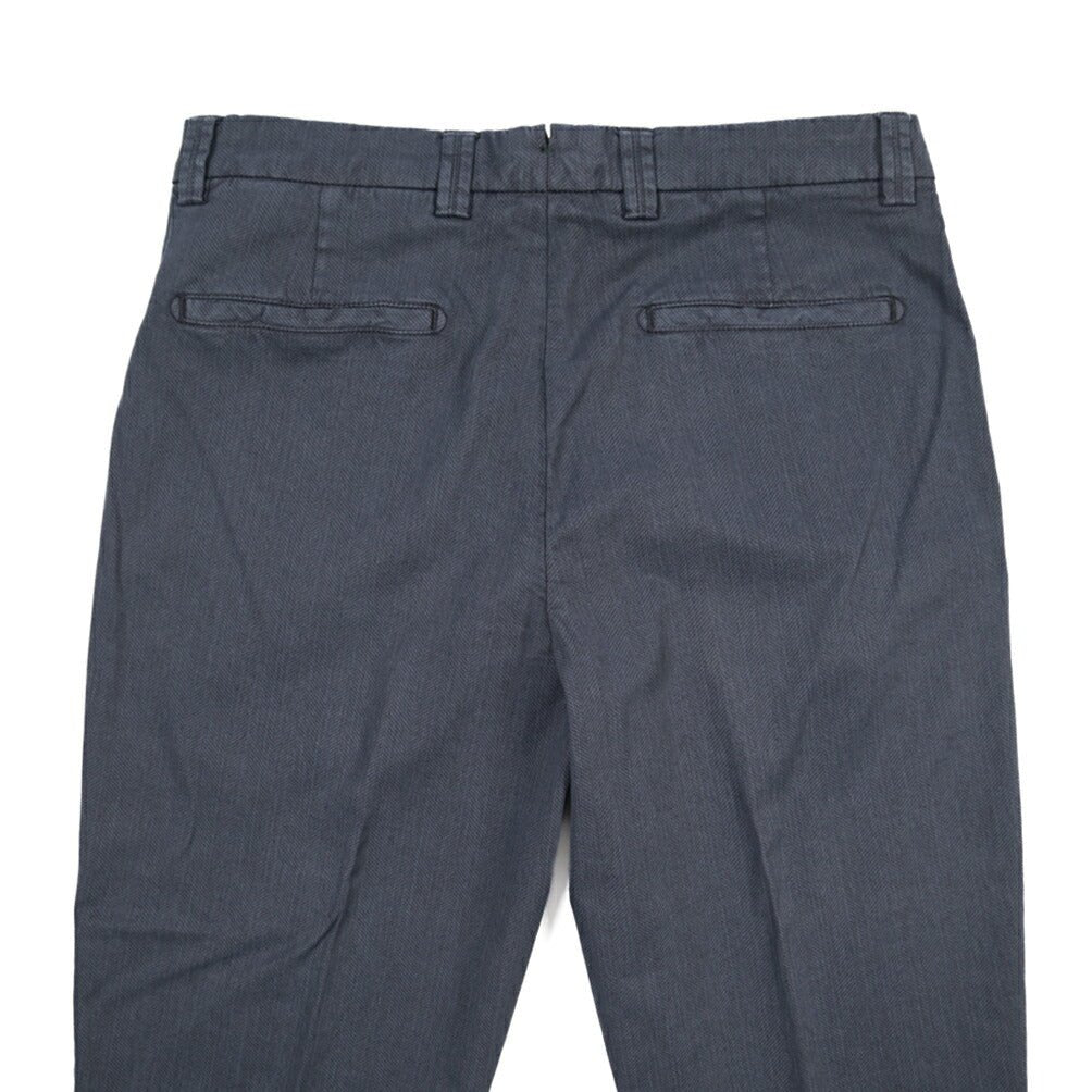 BERWICH “CHIAIA-GD” リヨセル混コットン ワンタックパンツ ネイビー(navy665) 44 | GUARDAROBA MILANO OFFICIAL STORE