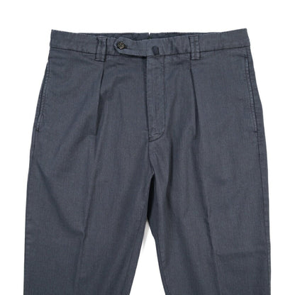 BERWICH “CHIAIA-GD” リヨセル混コットン ワンタックパンツ ネイビー(navy665) 44 | GUARDAROBA MILANO OFFICIAL STORE