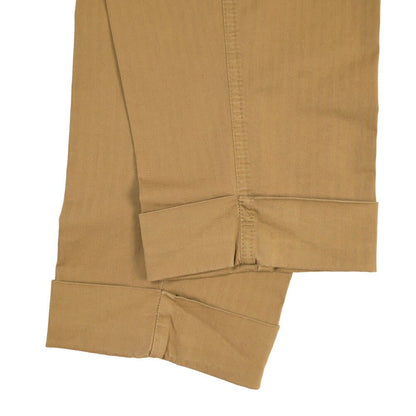 BERWICH “CHIAIA-GD” ストレッチコットン ワンタックヘリンボーンパンツ ブラウン(old280) 46 | GUARDAROBA MILANO OFFICIAL STORE