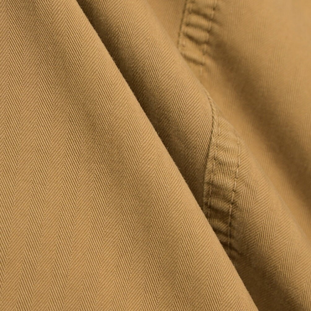 BERWICH “CHIAIA-GD” ストレッチコットン ワンタックヘリンボーンパンツ ブラウン(old280) 46 | GUARDAROBA MILANO OFFICIAL STORE
