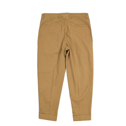 BERWICH “CHIAIA-GD” ストレッチコットン ワンタックヘリンボーンパンツ ブラウン(old280) 46 | GUARDAROBA MILANO OFFICIAL STORE
