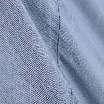 BERWICH “CHIAIA-GD” リネン混 ワンタックスラックス ブルーグレー(indigo309) 46 | GUARDAROBA MILANO OFFICIAL STORE