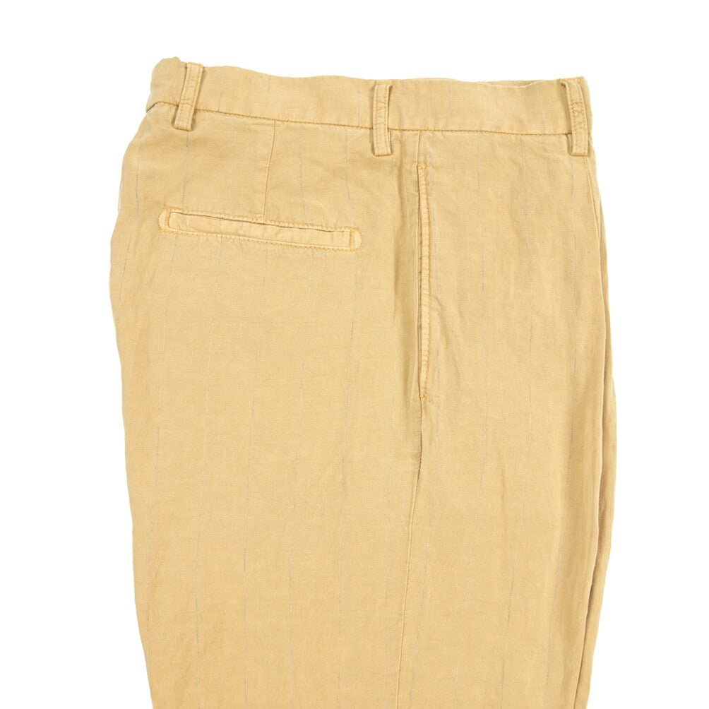 BERWICH “CHIAIA-GD” リヨセル混リネン ワンタックスラックス ベージュ(deserto265) 44 | GUARDAROBA MILANO OFFICIAL STORE