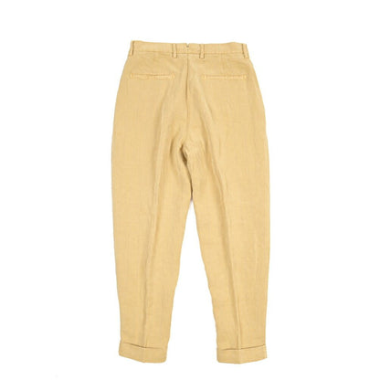 BERWICH “CHIAIA-GD” リヨセル混リネン ワンタックスラックス ベージュ(deserto265) 44 | GUARDAROBA MILANO OFFICIAL STORE